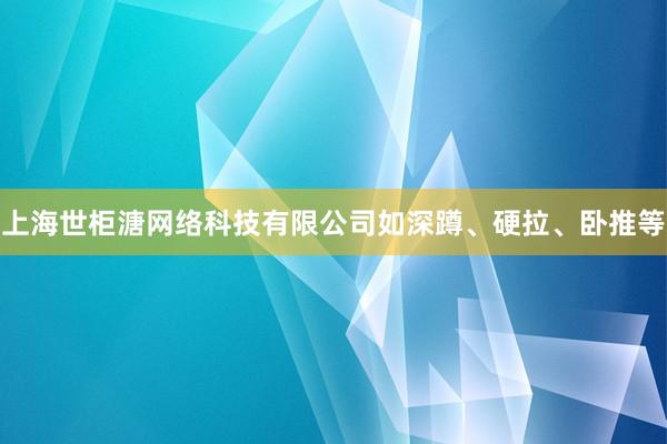上海世柜溏网络科技有限公司如深蹲、硬拉、卧推等